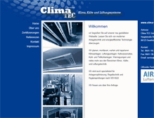 Tablet Screenshot of clima-tec.de